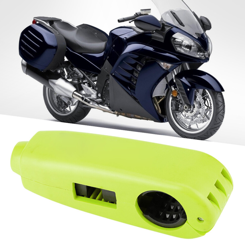 Universal Handlebar Lock Brake Throttle Grip Anti Theft For Motorcycle, Scooter, Atv Green 8761334043362