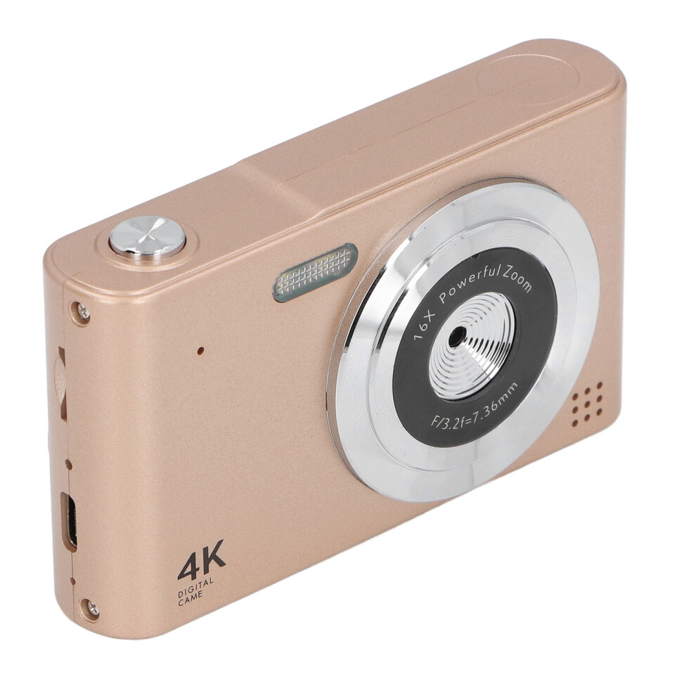 Hd Digital Camera 48Mp 4K Video 2.4In With 16X Zoom Gold 5061334043847