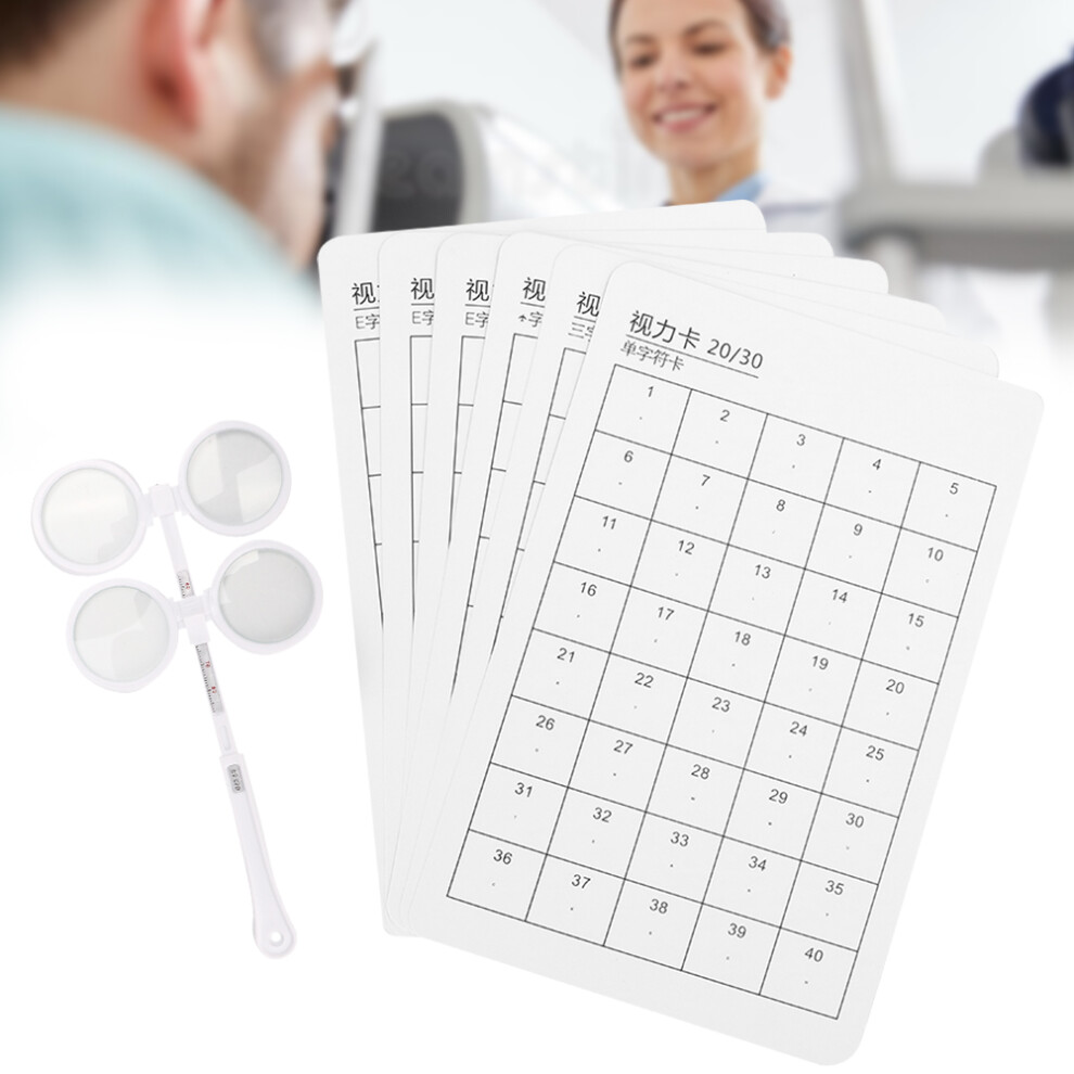 Visual Card Optical Flip 6pcs 200 Adjustable Plastic Flippers for Eye Exams