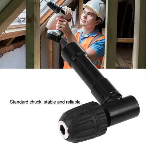 Right Angle Drill Adapter 90 Corner Chuck Attachment for Electric Drill, Metal Plastic Case 2