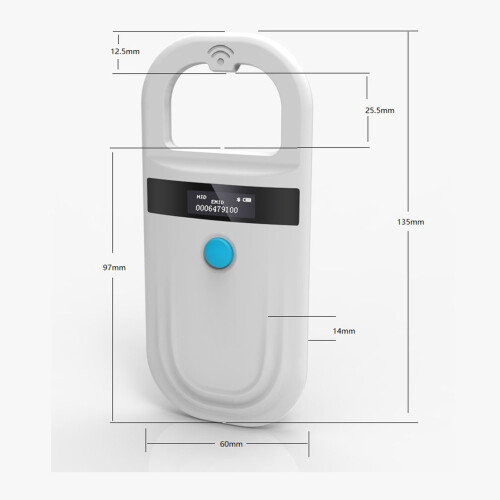 Dual-Frequenz Tier-Tag-Scanner Tragbar USB | 500mAh Akku 1