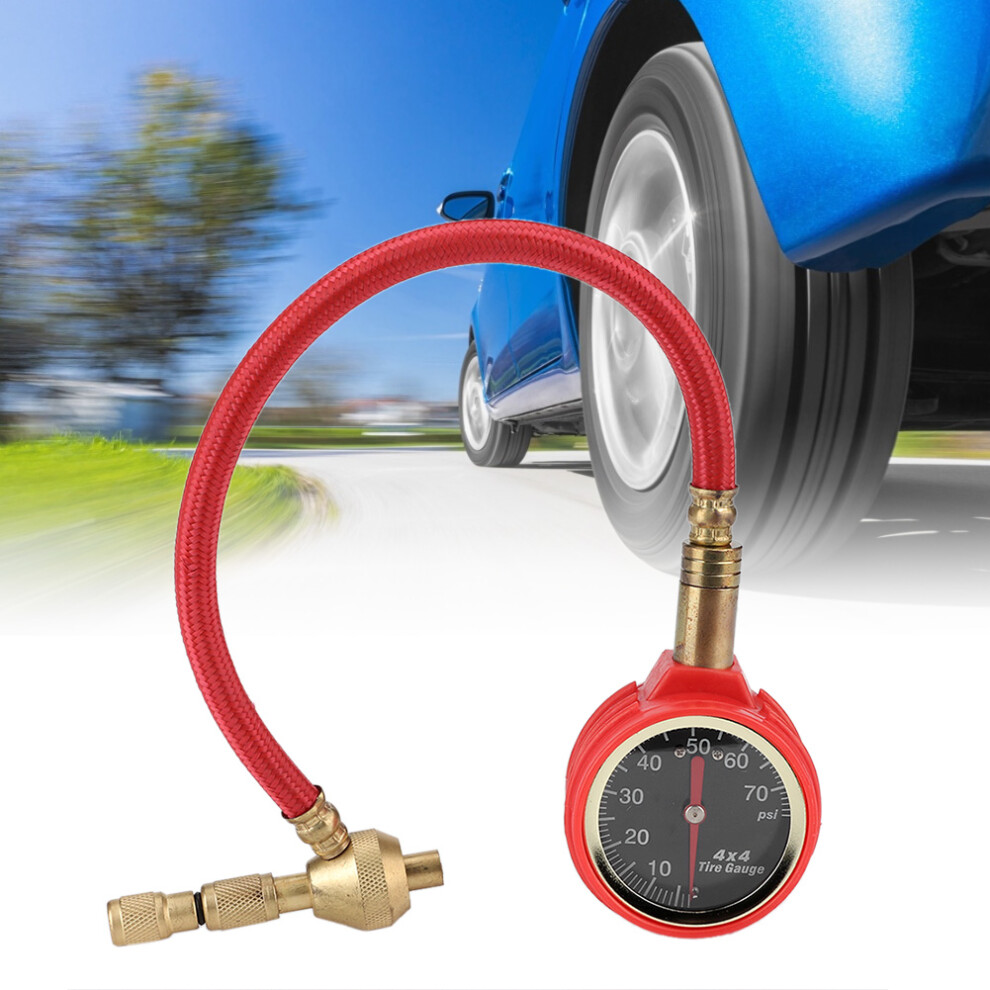Portable Metal Tire Pressure Gauge Dial Meter High Accuracy For Cars 3251334044674