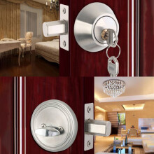 Stainless Steel Door Lock Set with Copper Core, 30-45mm, 3 Keys