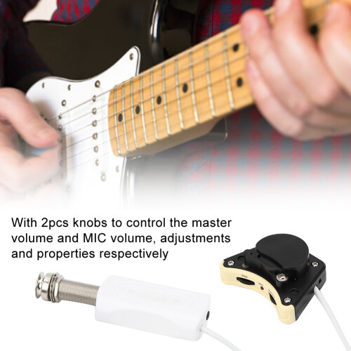 High-Quality 4-Strings Ukulele Pickup with Easy Battery Install 2