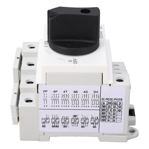 LONQ-40 4P DC1000V 32A Isolatore, 83x60x91mm argento 2