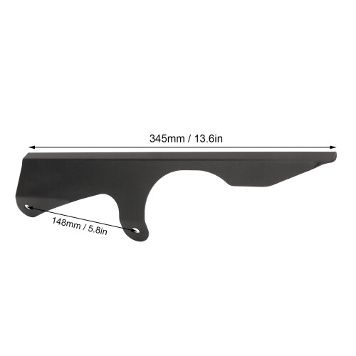 Protección de la cadena de aluminio para Monkey 125 negra 2018-2023 1