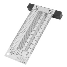 Équerre en T en acier inoxydable scribeur 4 po/100 mm 0,25 mm/1/32 po