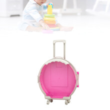 Aubergine-Spielzeug-Organizer mit Rollen, 20x6,5x30,5 cm
