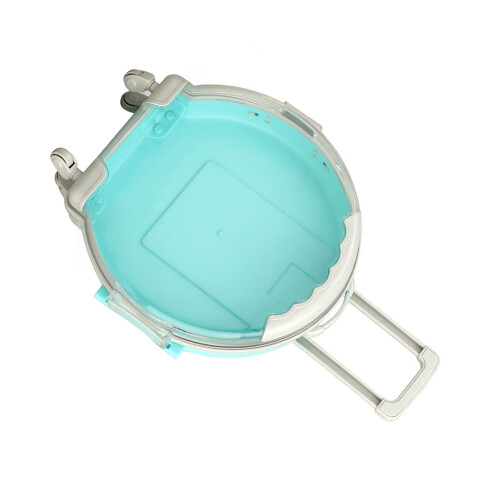 Blauer runder Koffer-Spielzeug-Organizer 20  6,5  30,5 cm 2