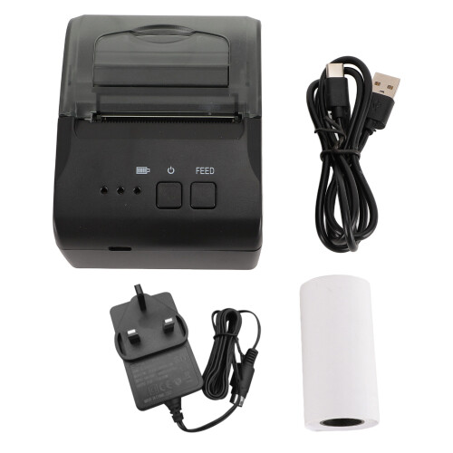 58mm Bluetooth Thermal Label Printer Inkless for Shipping UK Plug 1