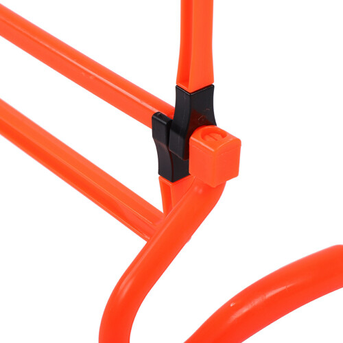 5Pcs Orange Adjustable Soccer Hurdles for Agility Speed Training 2