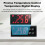 ECS-310 Termostato Digital 16A 71x29mm 220V NTC 2