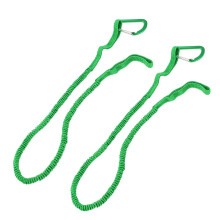 2 piezas de correa elástica para pala de kayak 0,96 m-2,00 m verde