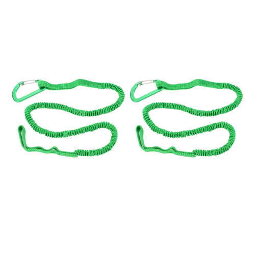 2 piezas de correa elástica para pala de kayak 0,96 m-2,00 m verde 2