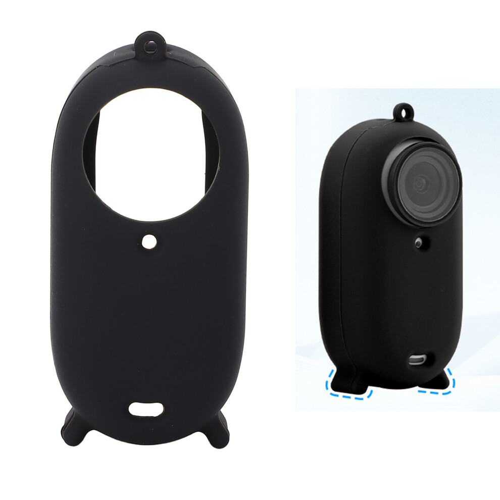 Waterproof Silicone Action Camera Case Shockproof Dustproof Black 9491334054035