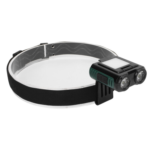 Luz para gorra con clip de ABS, 1000 mAh, recargable USB-C