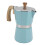Cafetière moka 300 ml 9x19,5 cm Bleue Facile d’utilisation 14
