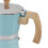 Cafetière moka 300 ml 9x19,5 cm Bleue Facile d’utilisation 12