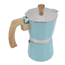 Cafetière moka 300 ml 9x19,5 cm Bleue Facile d’utilisation