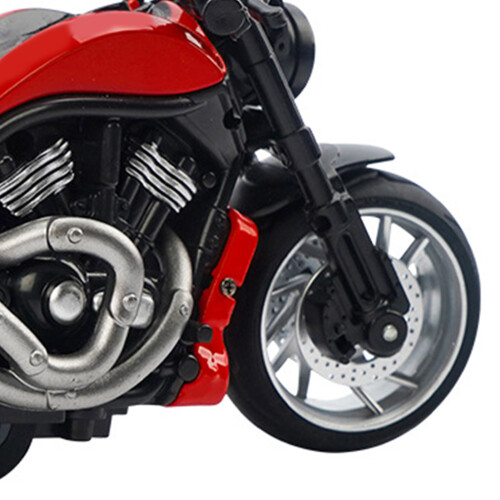 moto PullBack scala 1:12 rossa, 3x celle, 16x7x8 cm 2