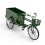 1/10 Scale Alloy Vintage Green Tricycle Model with Loading Unloading Function 7