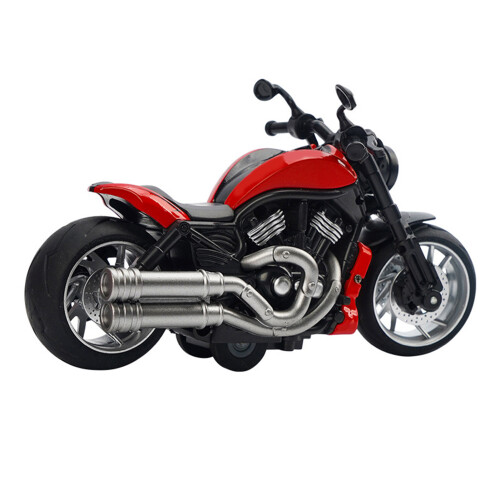 moto PullBack scala 1:12 rossa, 3x celle, 16x7x8 cm 1