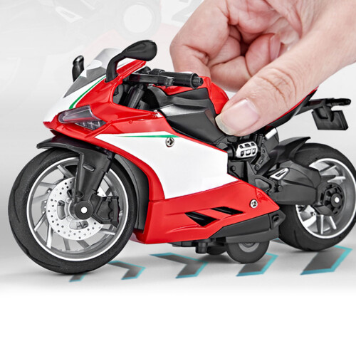1:14 Rosso AG3x3 15x7,5x8 cm Moto pull-back 2