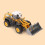 Bulldozer de aleación, vehículo de construcción a escala 1:55 12