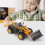 Bulldozer de aleación, vehículo de construcción a escala 1:55 4