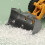Bulldozer de aleación, vehículo de construcción a escala 1:55 6