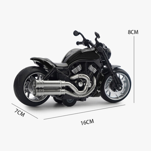 Moto 12S PullBack 3x cellules 16x7x8 cm Noir 1