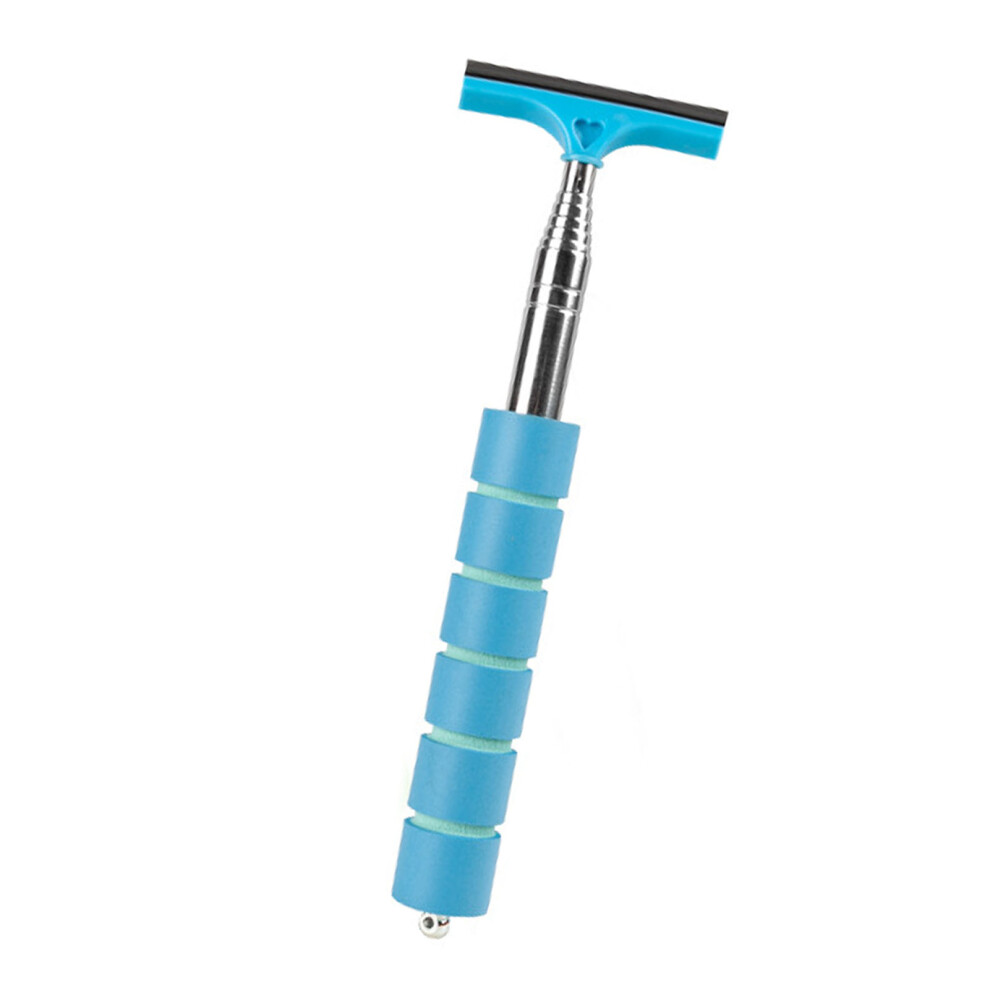 Stainless Steel Rearview Mirror Wiper & Glass Scraper, 21Cm, Extendable Blue 4991334059801