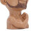 Maceta con rostro 17x11 cm 390 g color café 8