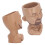 Maceta con rostro 17x11 cm 390 g color café 16
