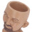 Maceta con rostro 17x11 cm 390 g color café 6