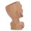 Maceta con rostro 17x11 cm 390 g color café 12
