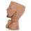 Maceta con rostro 17x11 cm 390 g color café 13