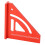 Mini escuadra de carpintero triangular de aleación de aluminio 12