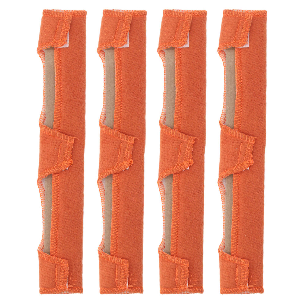 4 Pcs Orange Cotton Sweatband For Hard Hat, Washable, 24.3X4.1cm 8321334063151