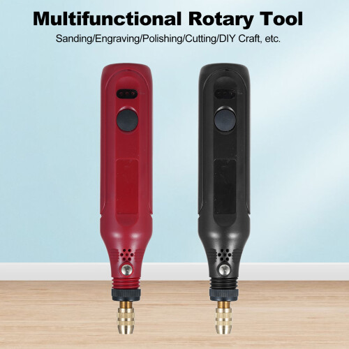 Miniamoladora de 3,7V 2000mAh, 147x30x26mm, Rojo/Negro 1