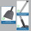 Long Handle Flat Snow Shovel Ice Scraper 171.5cm Heavy Duty Ice Chopper 5