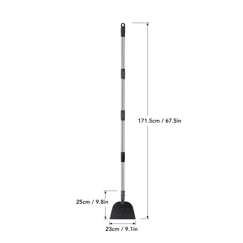 Long Handle Flat Snow Shovel Ice Scraper 171.5cm Heavy Duty Ice Chopper 1