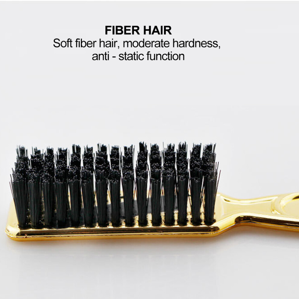 2pcs Retro Oil Head Hair Brush for Salon & Barber Hairdressing Equipment