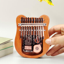 Kalimba Mini Daumenklavier 10 Tasten Tragbares Musikinstrument Cartoon Süß Kalimba Daumenklavier Musikbox Geschenk für Erwachsene Anfänger