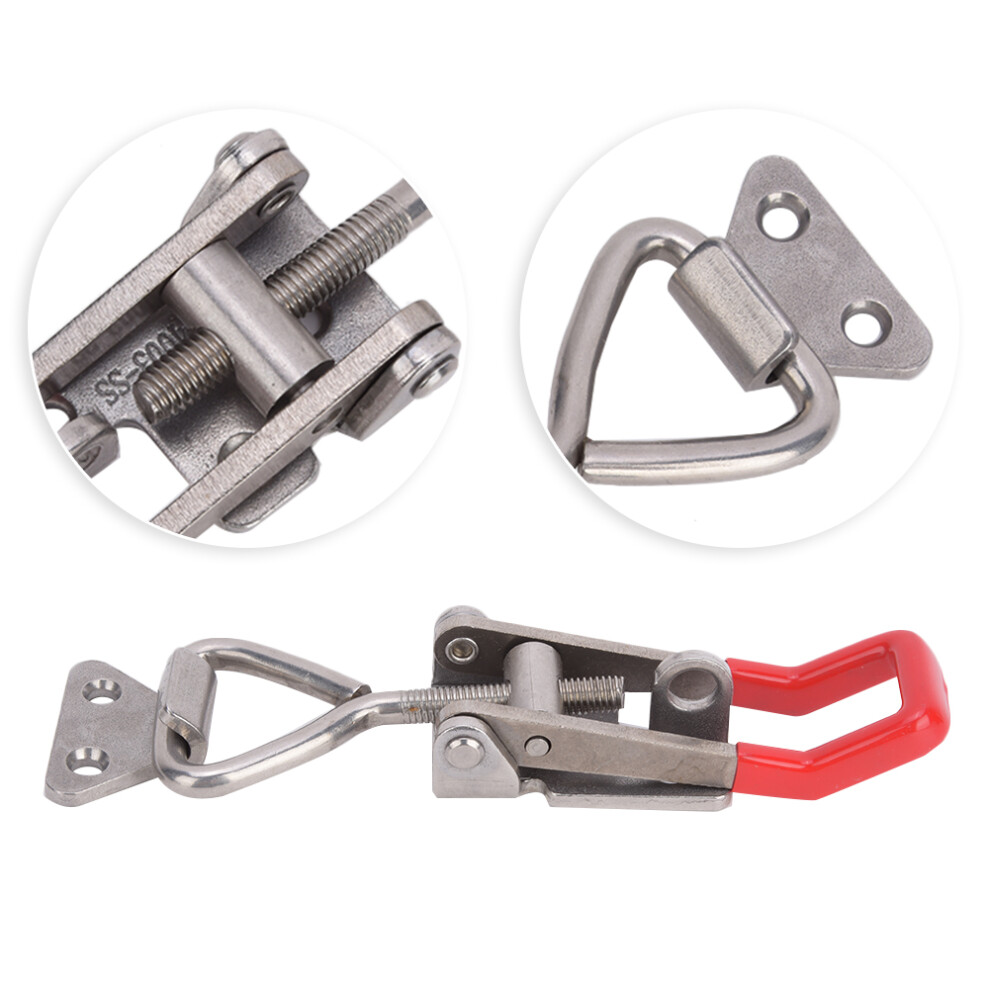 250Kg Capacity Toggle Clamp Latch Adjustable Lever Stainless Steel 5081334066394