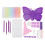 Kit d'outils pour strass - plaque papillon à 5 compartiments - 28 emplacements 3