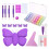 Kit d'outils pour strass - plaque papillon à 5 compartiments - 28 emplacements 8
