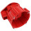 Kit de tapa de distribuidor y rotor de ABS rojo para V8 10
