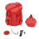 Kit de tapa de distribuidor y rotor de ABS rojo para V8 2