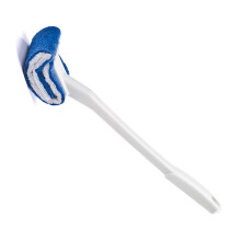 Toilettenbürste Kratzfest weiche Borsten gebogene WC-Bürste für gründliche Reinigung unter dem Rand Badezimmer